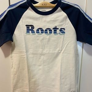ROOTS KIDS Blue Retro T-Shirt